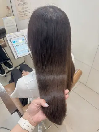 セミロング カラー 頭皮×髪質改善 透明感カラー💎中村のヘアスタイル