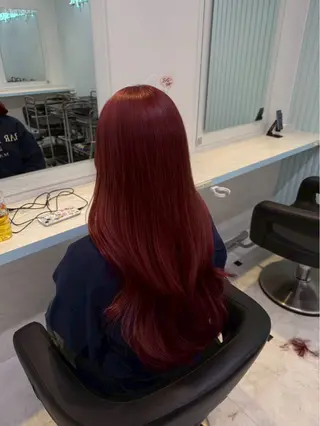 ロング カラー ヘアアレンジ メンズ さくら🍒 暖色カラー/髪質改善のヘアスタイル