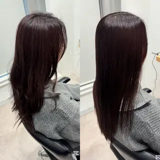 セミロング 髪質改善ヘアケア 艶髪特化/上田のヘアスタイル