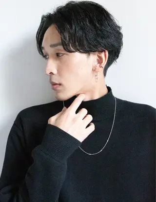 メンズ メンズパーマ特化/ シャドウ/波巻/陸翔のヘアスタイル