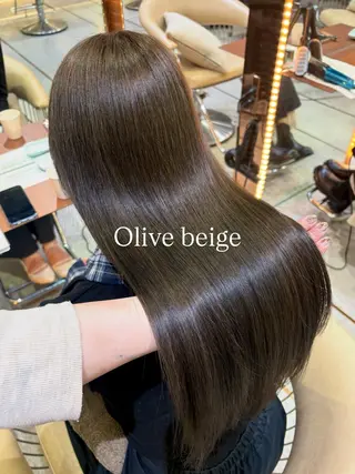 セミロング カラー 顔周りカット/透明感 カラー/ゆう🤎のヘアスタイル