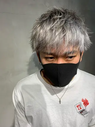 ショート メンズパーマ 工藤勇也のヘアスタイル