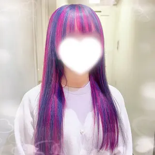 カラー 🎼デザインカラー ヘアメ たま🎀のヘアスタイル