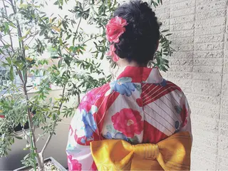 ヘアアレンジ ぱつっとボブ/ 小野あかねのヘアスタイル