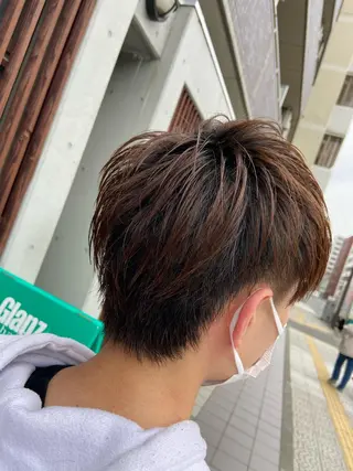 ショート カラー 💜推しインナー カラー/菊池柊真💜のヘアスタイル
