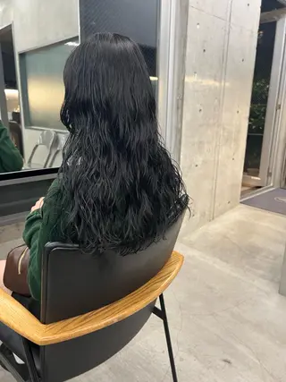 セミロング パーマ sakoda shunkiのヘアスタイル