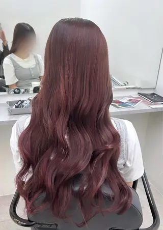 ロング カラー ヘアアレンジ 梅木李奈🕊️ レイヤー/ハイトーンのヘアスタイル
