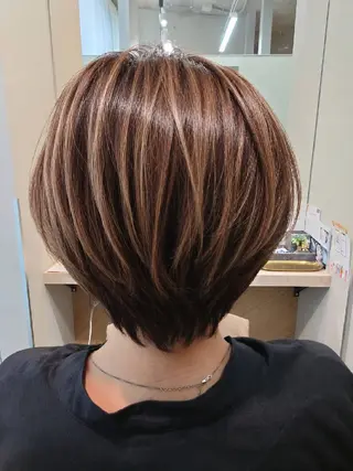 ショート 縮毛矯正💇艶髪 シノハラ✨髪質改善のヘアスタイル