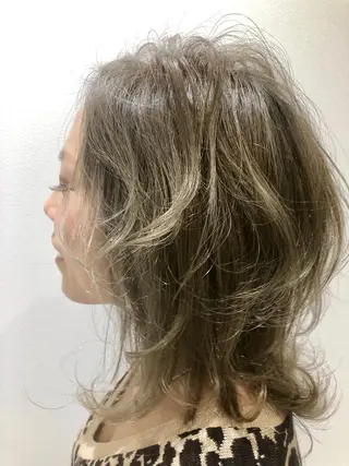 ミディアム カラー ✨ケア×デザイン🎨 杉本賢人のヘアスタイル