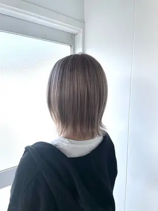 ミディアム カラー 小川 舜人のヘアスタイル