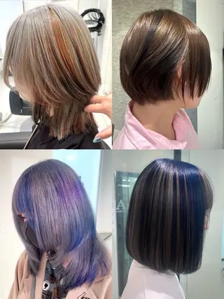 ロング カラー 💘赤み消し盛れる モテカラー👑リノのヘアスタイル