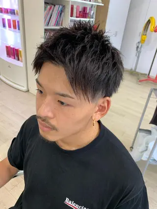 ショート メンズ レイヤーカット 西村あきやのヘアスタイル