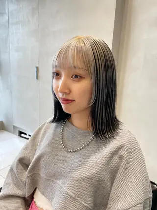 ミディアム カラー ヘアアレンジ 艶髪/レイヤーカット 🐣misakiのヘアスタイル