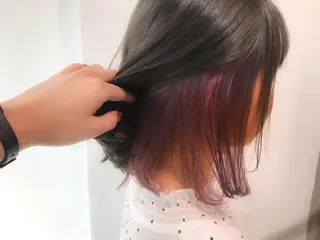 ミディアム カラー 透明感カラー/ レイヤー　YUKAのヘアスタイル