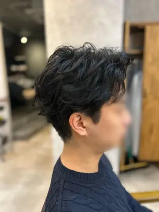 ショート パーマ メンズ Agu gina 大宮/Yusei🦋のヘアスタイル