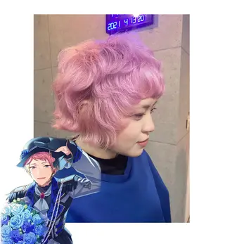 ショート カラー TSUNO🦖 派手髪/オタク美容師のヘアスタイル