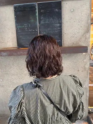 ショート パーマ 水原波津輝/ボブ /ニュアンスパーマのヘアスタイル