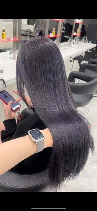 カラー 大人っぽ韓国🤍ブリ ーチ/mitsukiのヘアスタイル