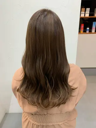 ロング カラー パーマ 三好 羽美のヘアスタイル