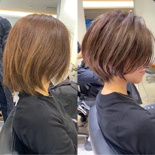 ショート 山嵜 菜織のヘアスタイル