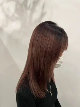 セミロング カラー SHIAN 橋本店 吉田 詩穂のヘアスタイル