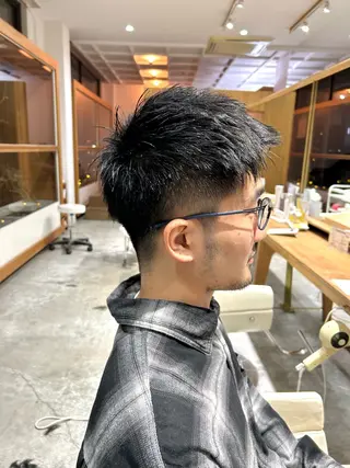 ショート メンズ 佐藤 悠生 メンズパーマ.カットのヘアスタイル