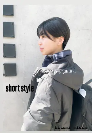 ショート 三浦 仁美のヘアスタイル