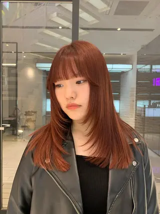 ロング カラー ハッシュカット ✦·.⋆  SAYAのヘアスタイル