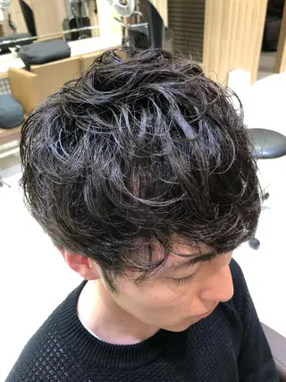 ショート パーマ ヘアアレンジ メンズ メンズパーマ特化/ メッシュ/薫/店長のヘアスタイル
