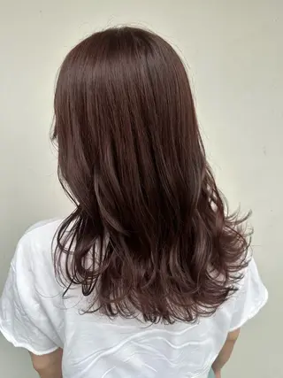 セミロング ヘアアレンジ はやしほのか| ヘアセット×カラーのヘアスタイル