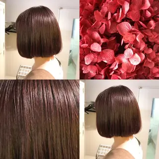 ショート カラー ハイトーン×レイヤー カットTAKUMIのヘアスタイル