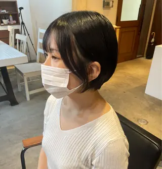 ショート カラー パーマ ヘアアレンジ マツエク・マツパ アイブロウ テラ mimi.のマツエク・マツパデザイン