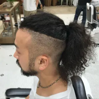ロング メンズ カット無料/髪質改善 髪質根本改善/艶髪のヘアスタイル