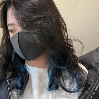 セミロング カラー 新宿⌇韓国風ヘア ⌇透明感カラーのヘアスタイル