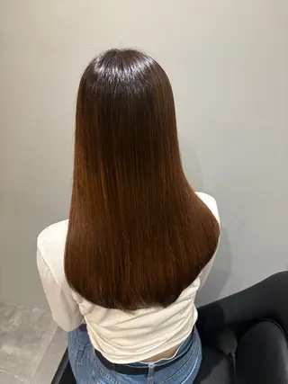 ロング 褒められ美髪/髪質 改善ストレート/初寧のヘアスタイル