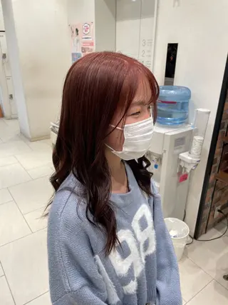 ミディアム ブリーチなしダブルカ ラー🎀透明感/AOのヘアスタイル