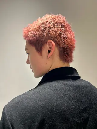 ショート パーマ 骨格補正カット✂︎ 🌟菅野陽介🌟のヘアスタイル