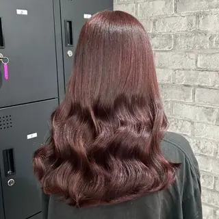 ロング カラー 🍁盛れる暖色 レイヤーカット🍁のヘアスタイル