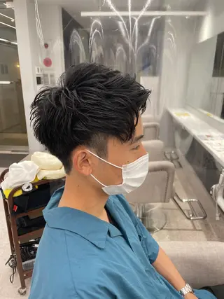 メンズ 京都河原町 メンズパーマ助川龍哉のヘアスタイル