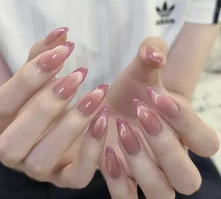 ネイル By moonネイル 🌷ワンホン/韓国風のネイルデザイン