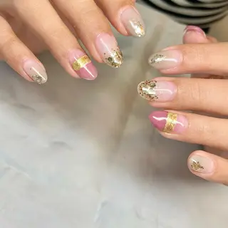 ミディアム カラー パーマ ヘアアレンジ キッズ ネイル マツエク・マツパ アイブロウ el. by Aoのネイルデザイン