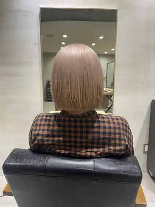 ミディアム lena🎀 透明感カラー/韓国風のヘアスタイル