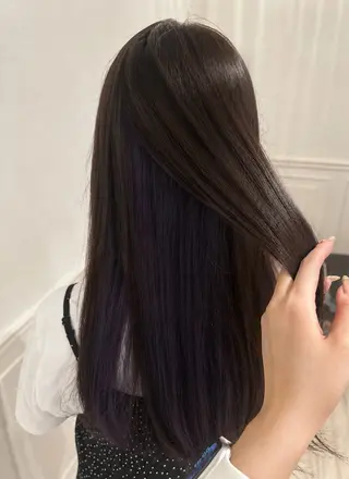 ロング カラー 透明感ブリーチなし Wカラー / 田村のヘアスタイル