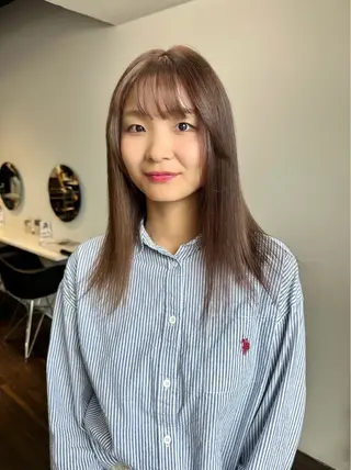 カラー 韓国レイヤー🇰🇷 艶髪💎renのヘアスタイル