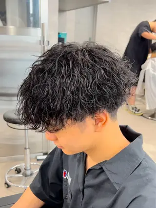 ショート パーマ メンズ 🩵韓国スタイル特化 🩵yuuのヘアスタイル