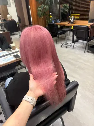 セミロング SAKI🎀NEXT 池袋/韓国風カラーのヘアスタイル