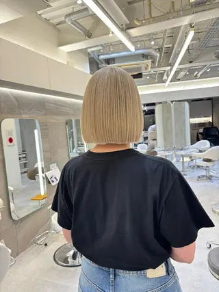 ショート カラー 怪我のため6月末 復帰予定田中瑞希🍃のヘアスタイル