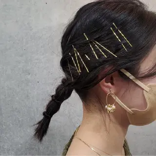 ヘアアレンジ 谷 結奈のヘアスタイル
