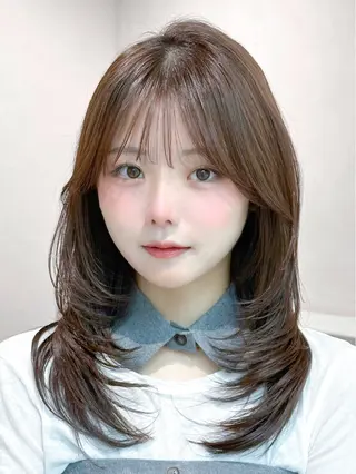 セミロング Unami/新宿 TSUKIのヘアスタイル