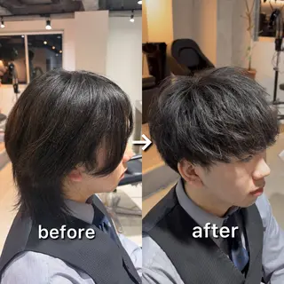 ショート メンズパーマ Dover島村祐輝のヘアスタイル